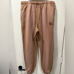 JORDAN MEN FLIGHT FLEECE WASHED PANTS (ARCHAEO BROWN) Sz. XL New With tags